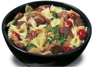 Sausage and Squash Farfalle